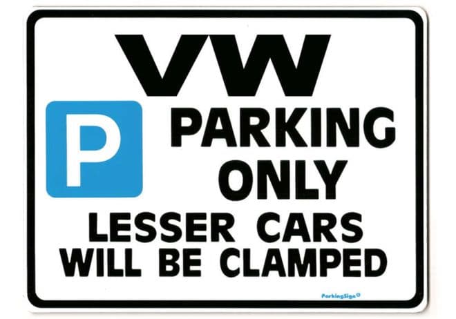 VW Large Metal Sign for volkswagen scirocco passat