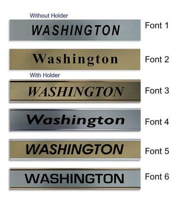Washington Clock Name Plate |World Time Zone City Wall clocks Sign custom Plaque