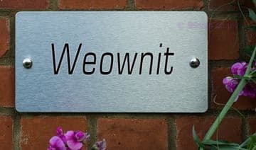 Weownit -Funny House Name Sign Plaque- Ideal housewarming gift