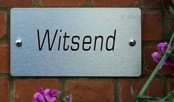 Witsend -Funny House Name Sign Plaque- Ideal housewarming gift