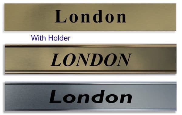Bespoke Office Door Sign Room Name Brass Effect Plate