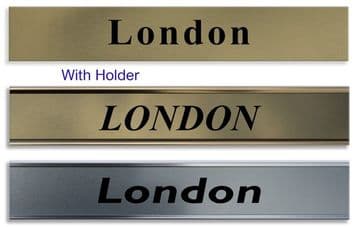 World TimeZone Sign for wall Clocks | 4 Custom Made Name Plates Any Text | Citys Name