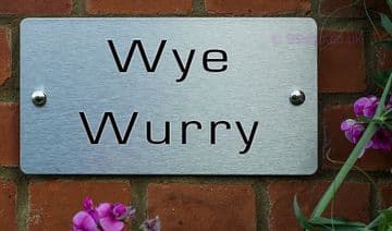 Wye Wurry -Funny House Name Sign Plaque- Ideal housewarming gift