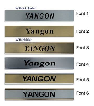 Yangon Clock Name Plate |World Time Zone City Wall clocks Sign custom Plaque