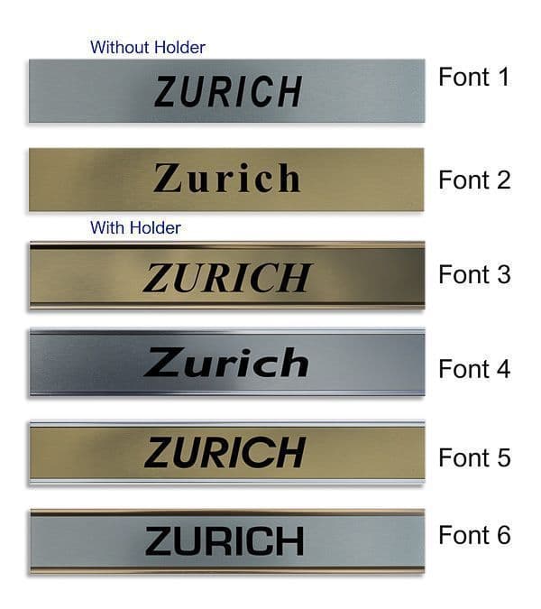 Zurich Clock Name Plate World Time Zone City Wall clocks Sign custom Plaque
