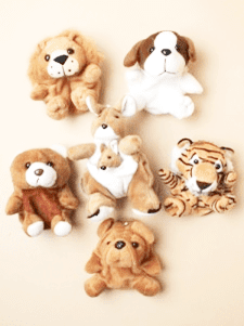 Animal Purse Soft Wrist Bag with Zip Party Bag Toys