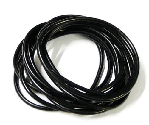 Black Gummy Bracelet Bangle Wristband Gummy