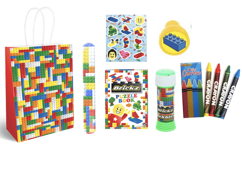 Brick Party Bag Pre filled with 6pcs