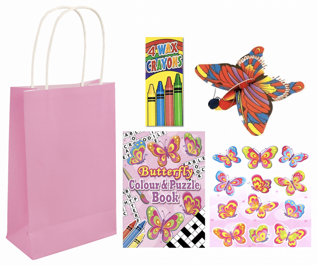 Butterfly Party Gift Bag Prefilled Includes 4 items