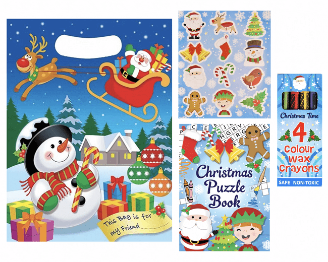Christmas Party Bag  pre-filled includes 3 items