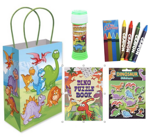 Dinosaur Party Gift Bag 4pc (B)