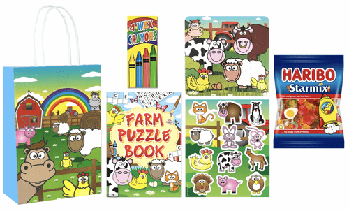 Farm Animal Party Bag Party Gift bag (4J+St)