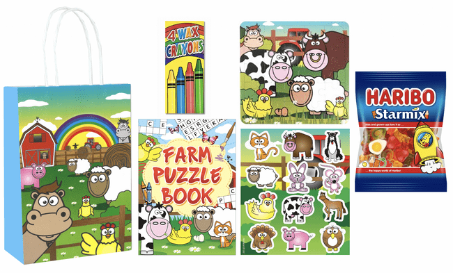 Farm Animal Party Bag Party Gift bag (4J+St)