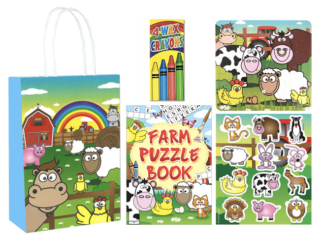 Farm Animal Party Gift Bag - pre filled (4J]