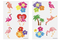 Flamingo Tattoo Sheet