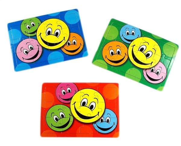 Happy Face Jigsaw Puzzle Party Bag Toys Fillers