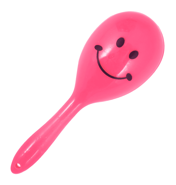 Happy Face Maraca shaker 7cm