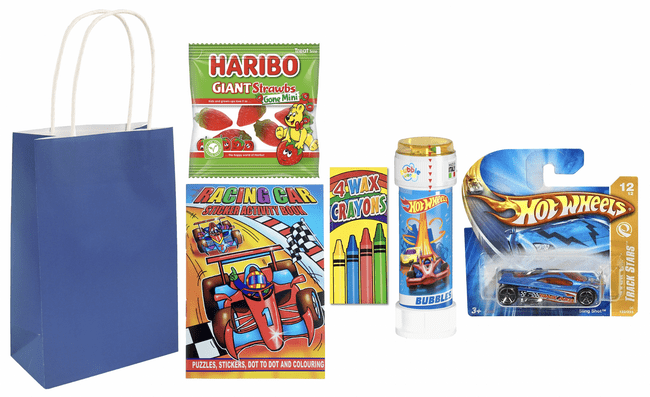 Hot Wheels Pre-filled Party Gift Bag [4 + Strawbs]