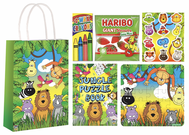 Jungle Pre-filled Party Gift Bag [4J + Strawbs]
