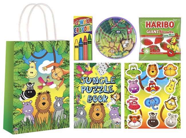 Jungle Pre-filled Party Gift Bag [4M + Strawbs]