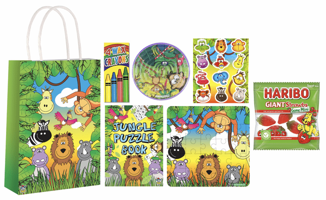 Jungle Pre-filled Party Gift Bag [5 + Strawbs]