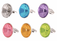 Large Jewel Stone Ring  Diamond Party Bag Toys