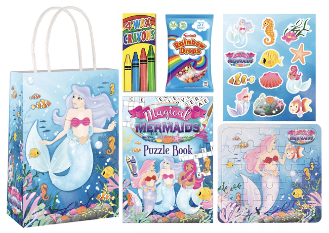 Mermaid Pre-filled Party Gift Bag [4 + RainbowDrops]