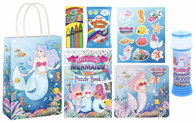 Mermaid Pre-filled Party Gift Bag [5B + RainbowDrops]