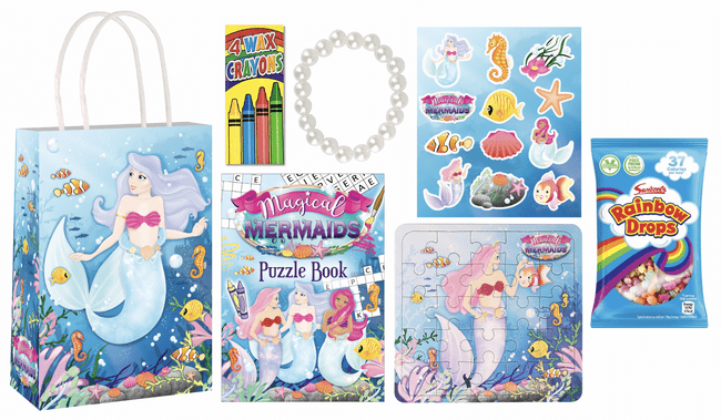 Mermaid Pre-filled Party Gift Bag [5PB + RainbowDrops]
