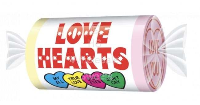 Mini Love Hearts (V) Party Bag Sweets