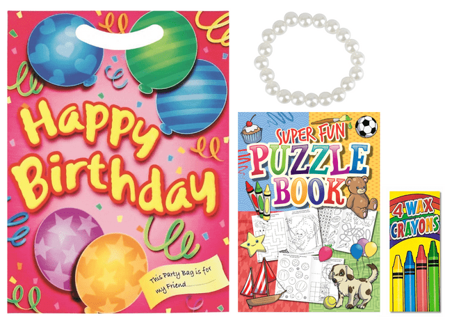 Pink Happy Birthday Pre-filled Party Loot Bag [3]