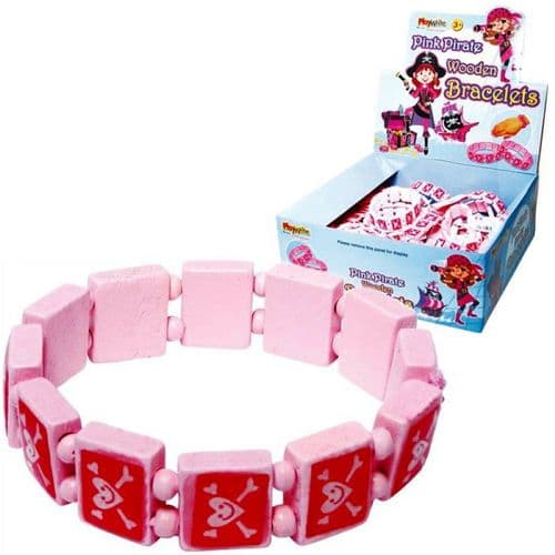 Pink Pirate Bracelet Party Bag Toys Gifts