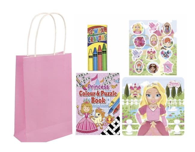 Princess Pre Filled Party Gift Bag Pink