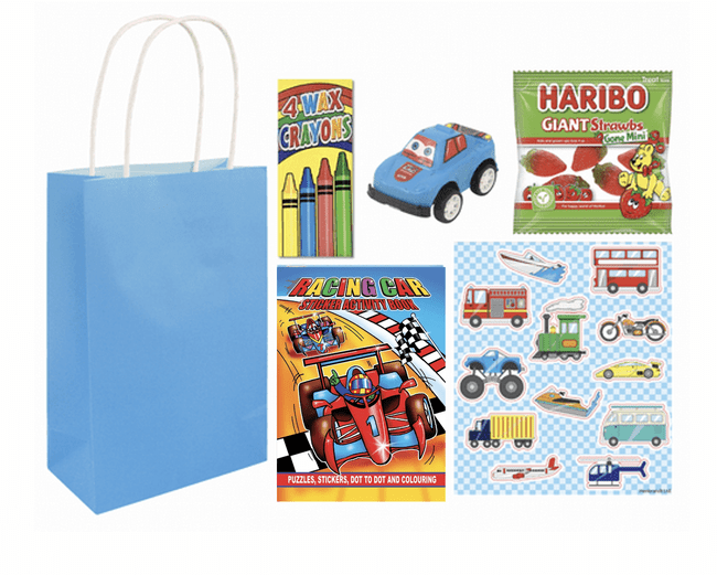 Racing Car Pre-filled Party Gift Bag [4 + Strawbs]
