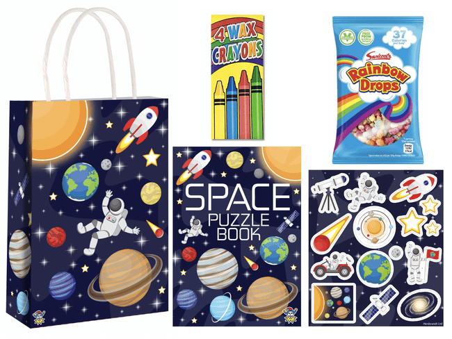 Space Pre-filled Party Gift Bag [3S + RainbowDrops]