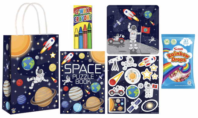 Space Pre-filled Party Gift Bag [4J + RainbowDrops]