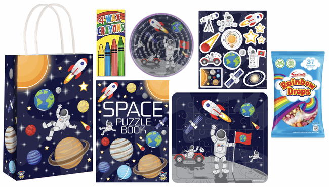 Space Pre-filled Party Gift Bag [5JM + RainbowDrops]