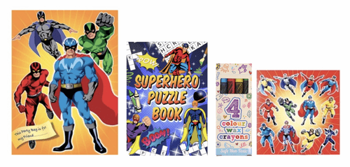 Superhero Party Bag Pre Filled - 3 items