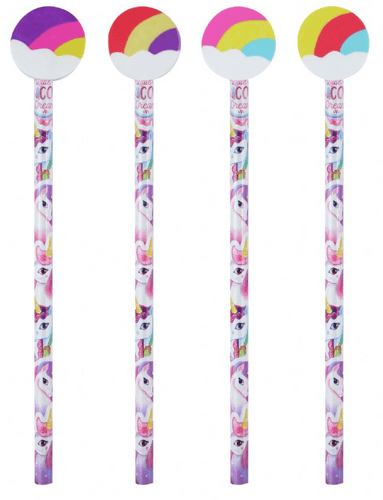 Unicorn Pencil Rainbow With Topper