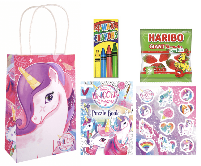 Unicorn Pre-filled Party Gift Bag [3 + Strawbs]