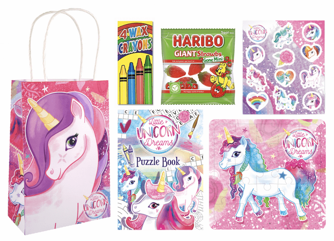Unicorn Pre-filled Party Gift Bag [4J + Strawbs]