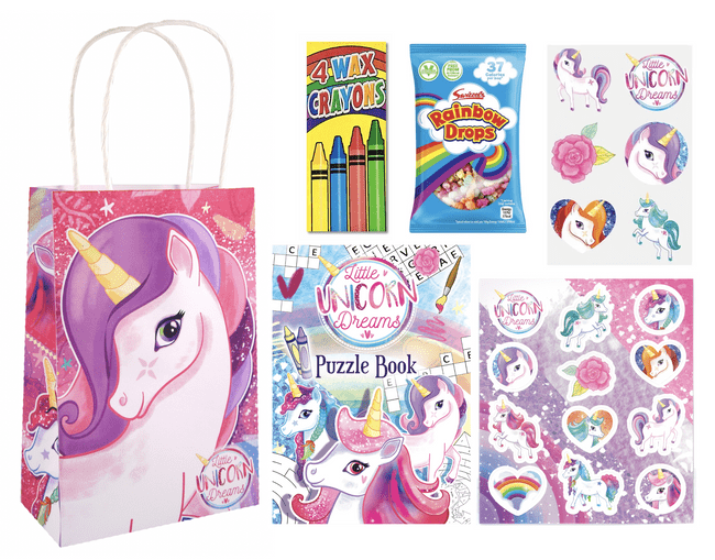 Unicorn Pre-filled Party Gift Bag [4T + RainbowDrops]