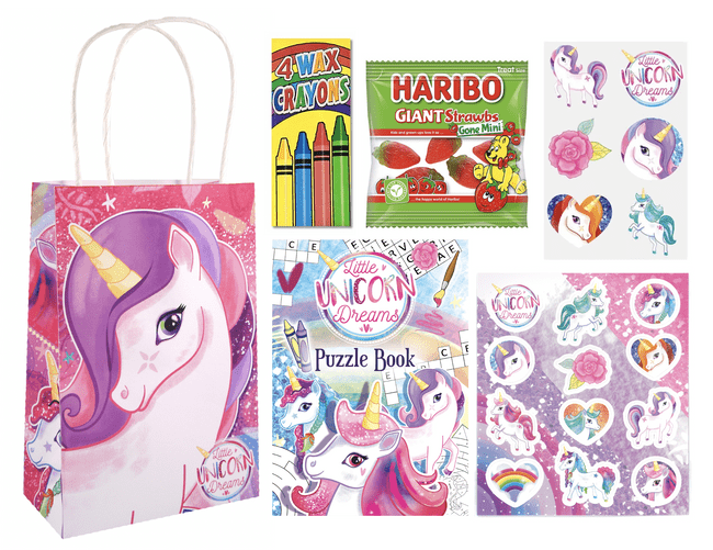 Unicorn Pre-filled Party Gift Bag [4T + Strawbs]