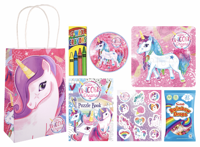 Unicorn Pre-filled Party Gift Bag [5 + RainbowDrops]