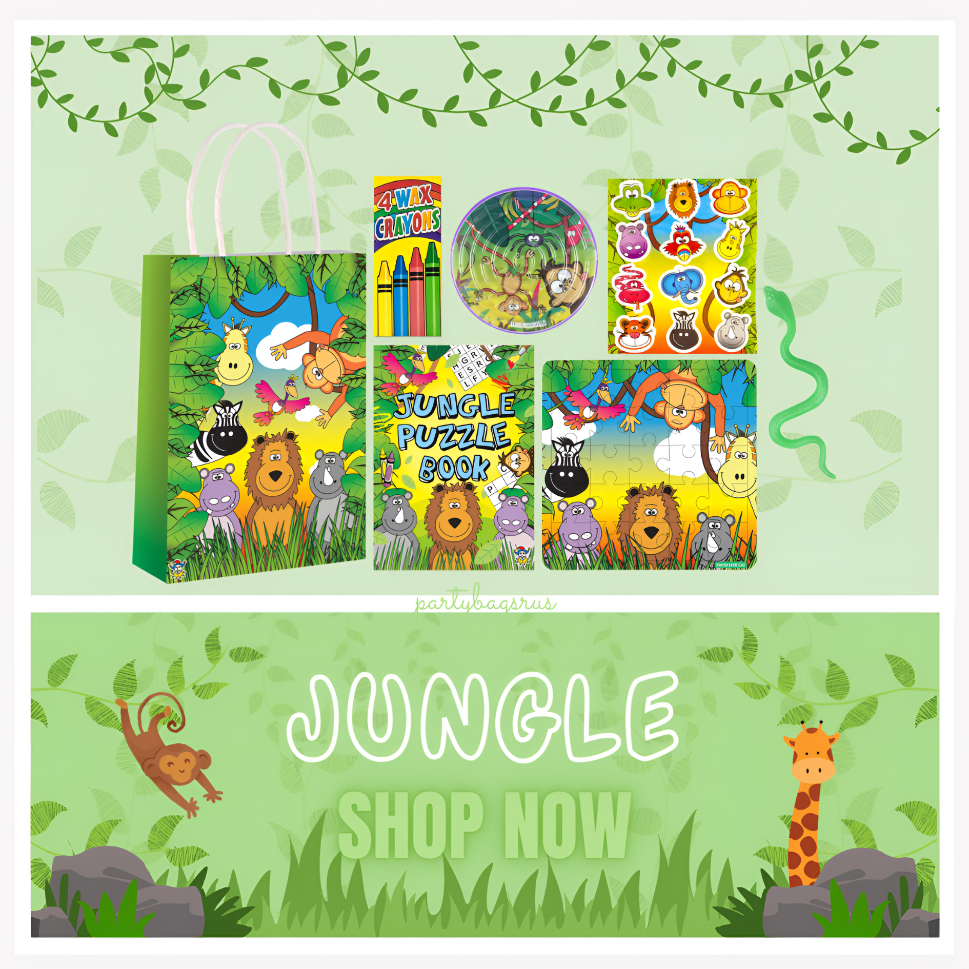 Jungle Pre-filled Party Bags