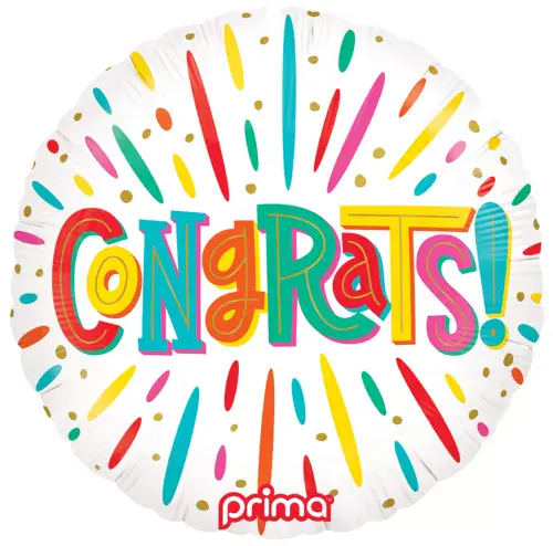 18 inch Congrats Bright  foil Prima