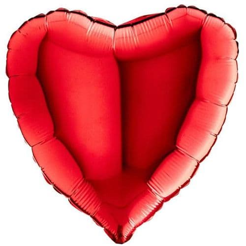 18" Red Heart Foil Balloon