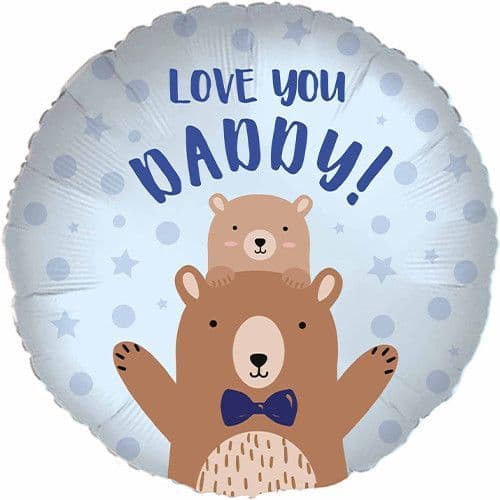 18inch Love You Daddy Bear foil