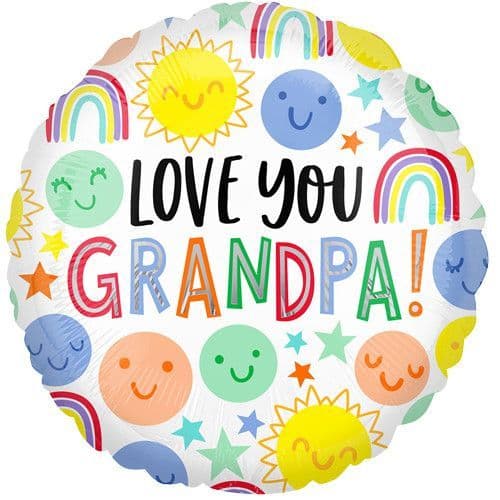 18inch Love You Grandpa  foil balloon
