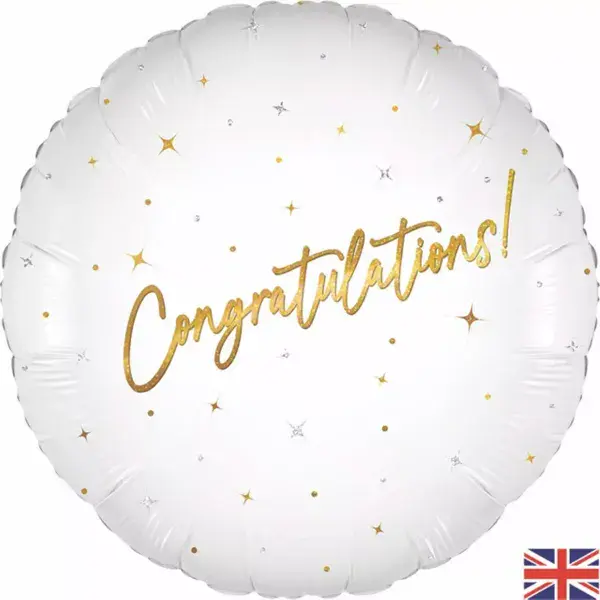18inch white congratulations